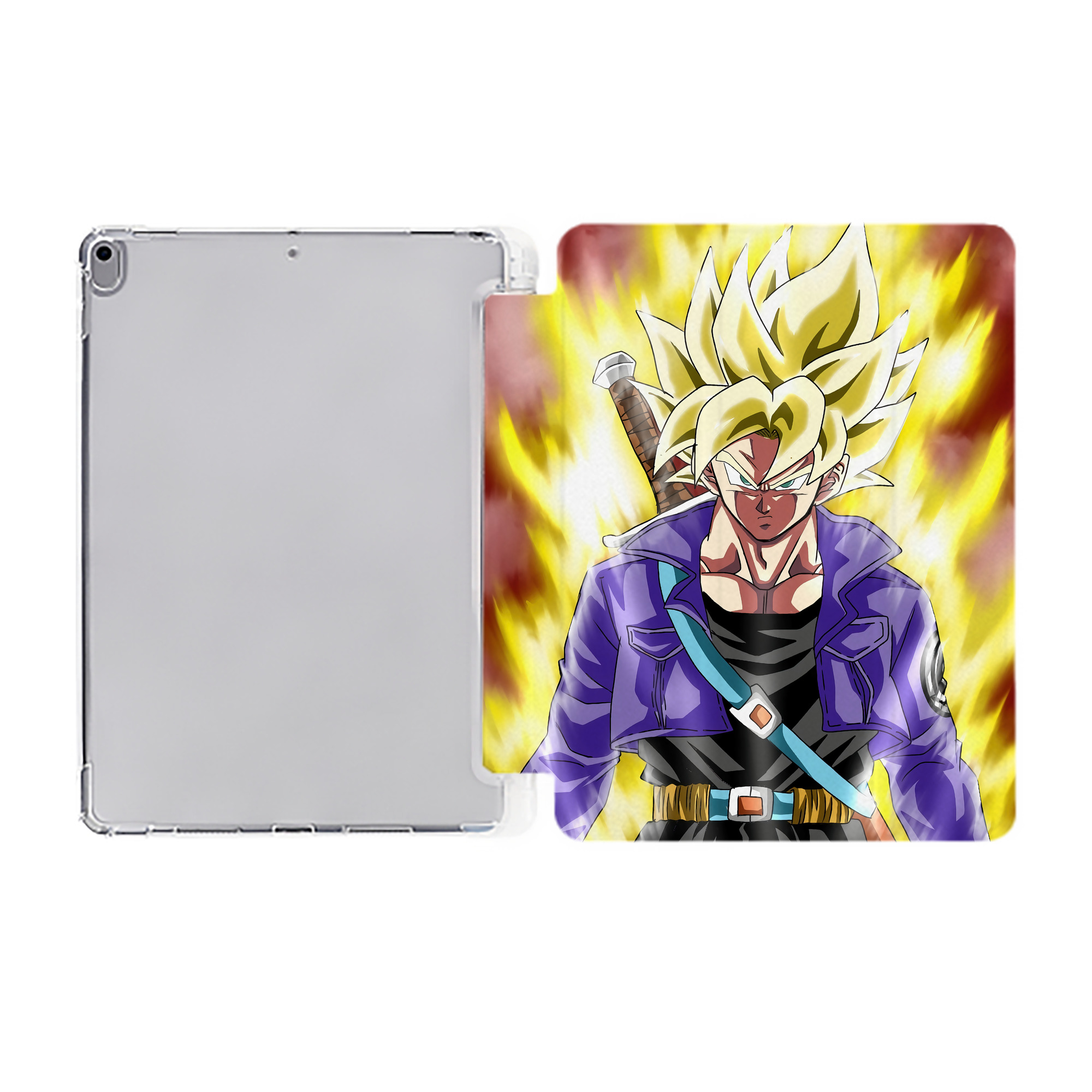 （画像用） ドラゴンボール DRAGON BALL IPad ケース ペン収納付き 三つ折りスタンド PUレザー×シリコン 対応機種9.5/10.5/10.9インチ